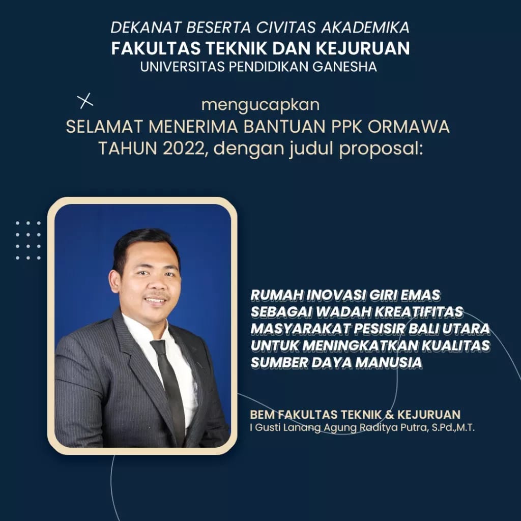 BEM FTK UNDIKSHA Menerima Bantuan PPK Ormawa