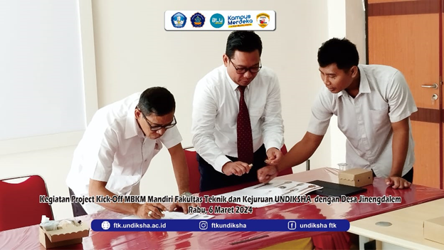 Kegiatan Project Kick-Off MBKM Mandiri Fakultas Teknik dan Kejuruan UNDIKSHA dengan Desa Jinengdalem